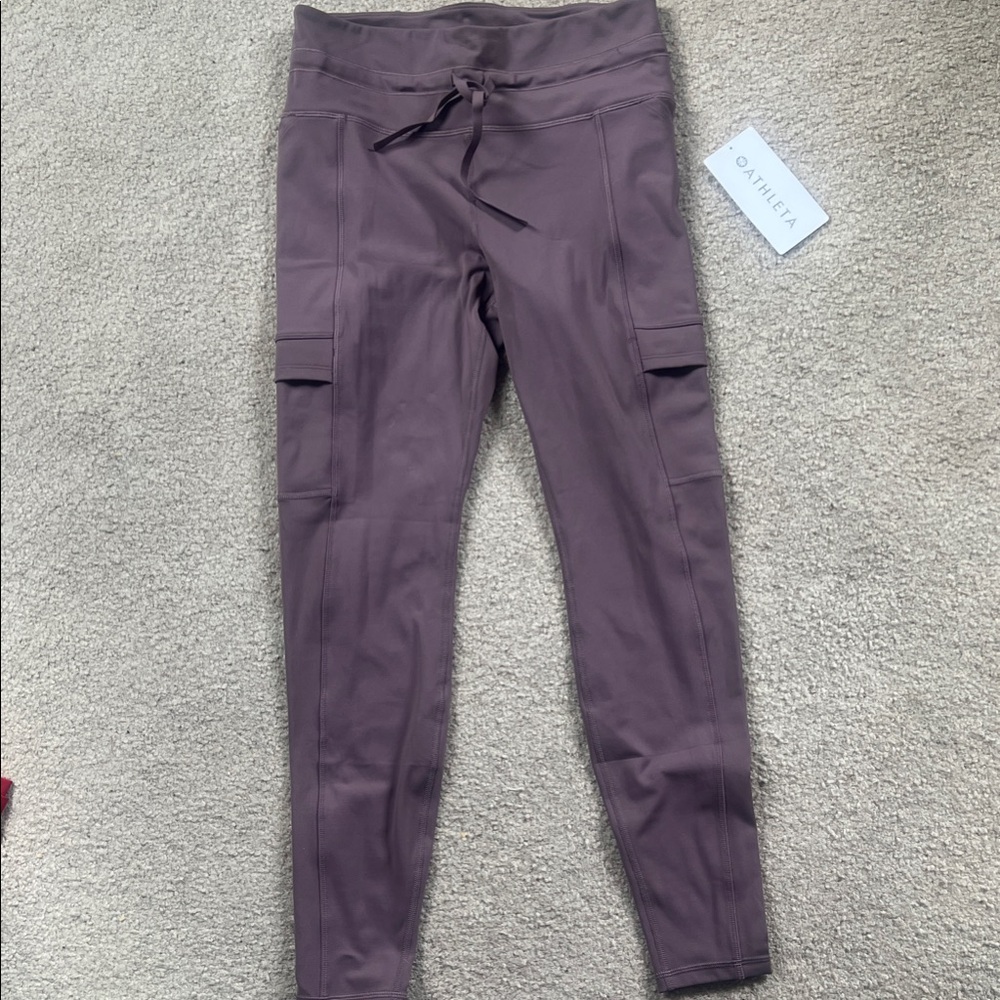 Athleta Rainier Cargo Tight in Chestnut Brown